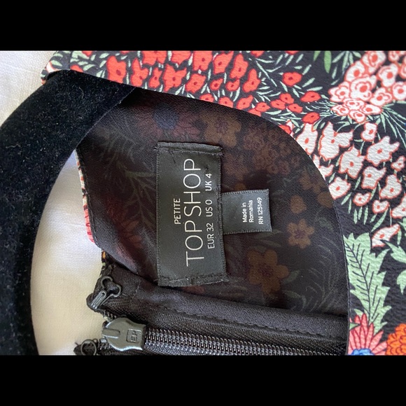 NWOT Topshop Petite 0 XS Dress sides have drawstring openings Anthroplogie - Picture 8 of 10